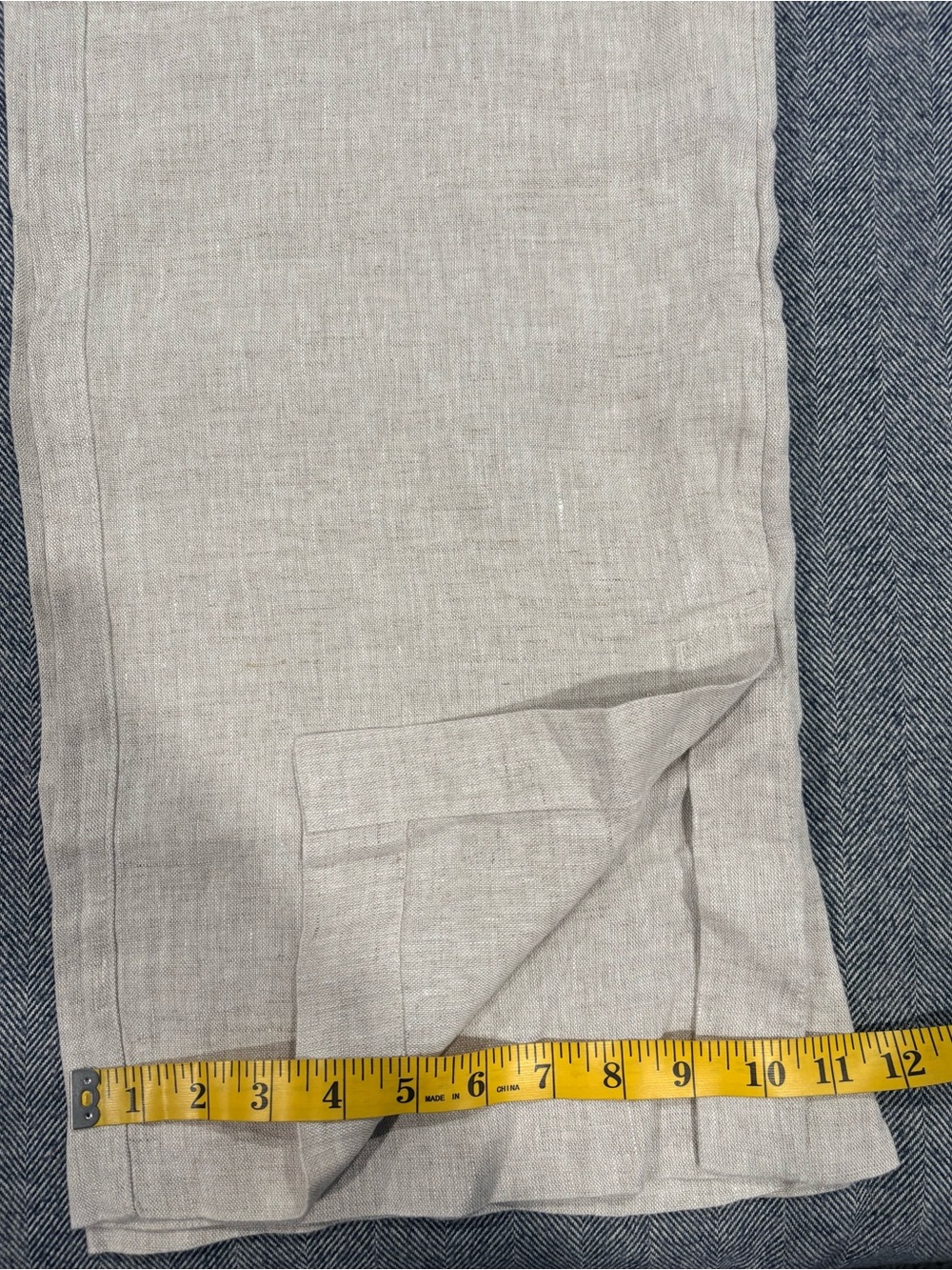 Athleta Retreat Linen High Rise Wide Leg Pant | Color: Undyed | size S - Picture 4 of 10